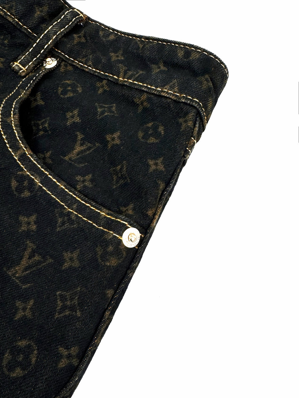 2026 Women's LY Label Printed Denim Pants (EE403)