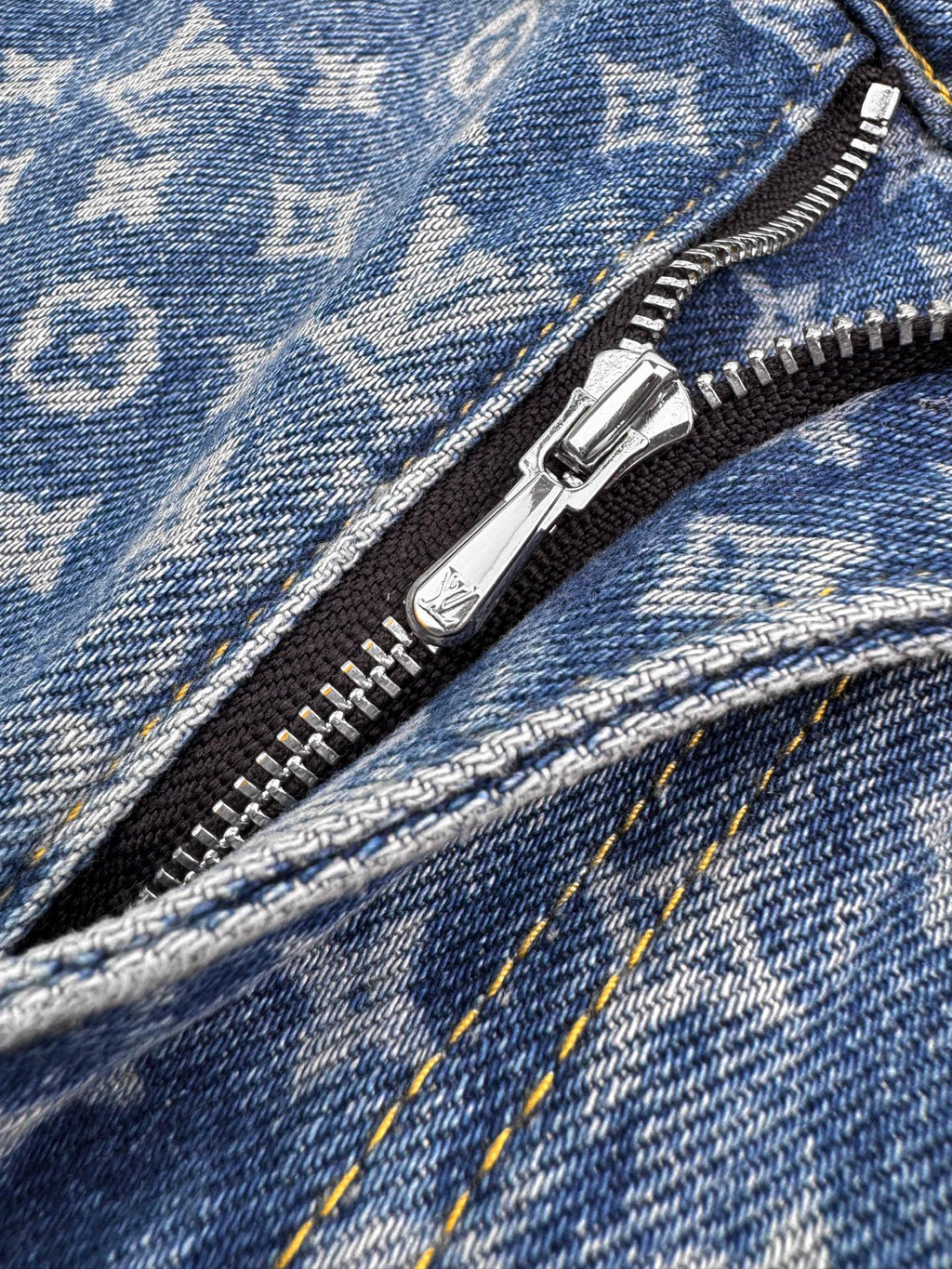 2026 Women's LY Logo All-Over Print Flared Jeans (EE418)