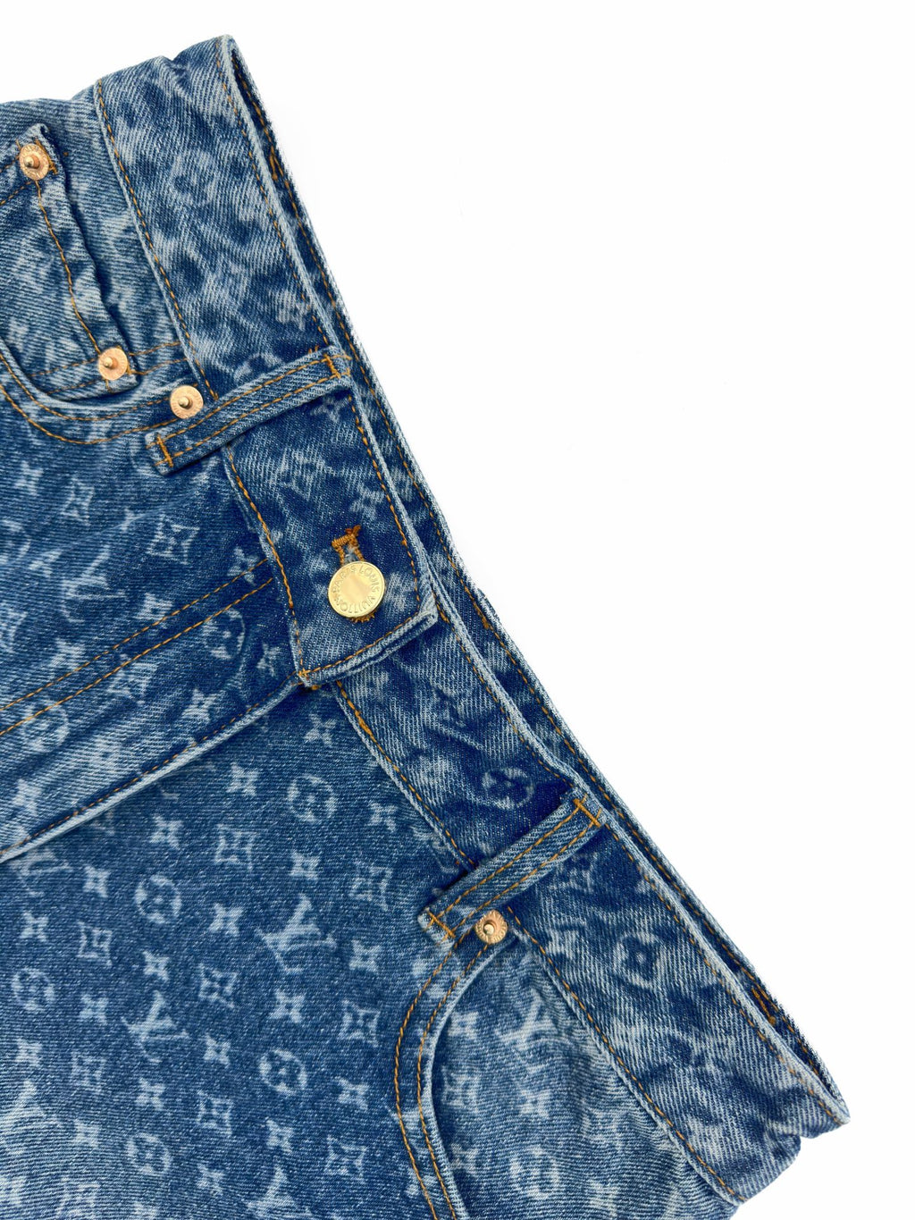 2026 Women's LY Labeled Full-Print Denim Shorts (EE415)