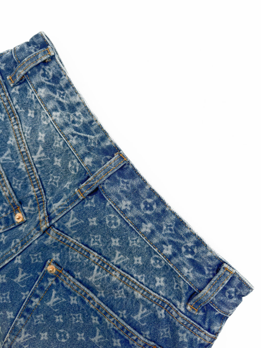 2026 Women's LY Labeled Full-Print Denim Shorts (EE415)
