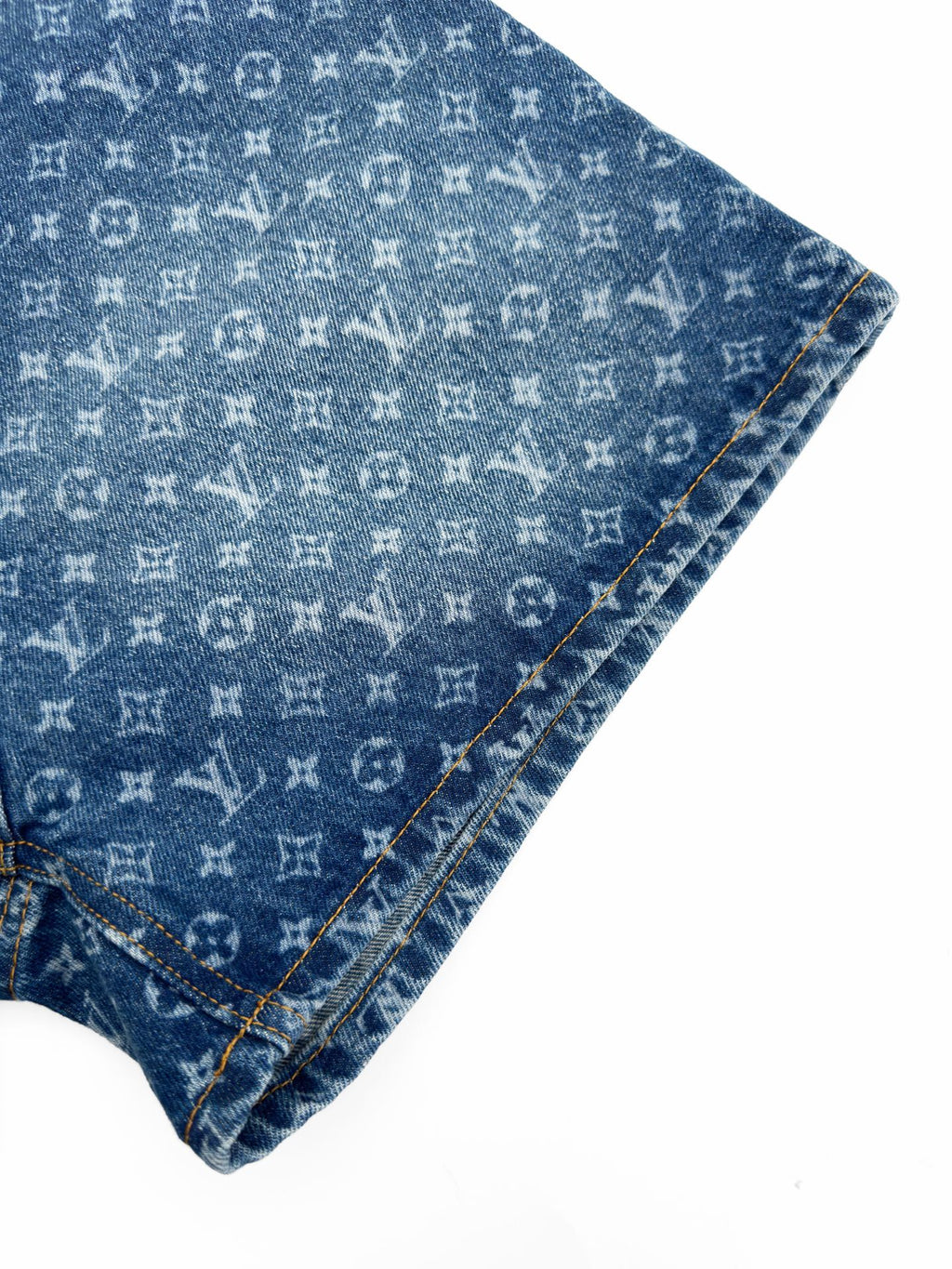 2026 Women's LY Labeled Full-Print Denim Shorts (EE415)