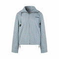 2026 Women's Acn Embroidered Checkered Hooded Jacket (FF762)