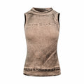 2026 Women's Acn Fake Two-Piece Logo Print Tank Top (EE442)