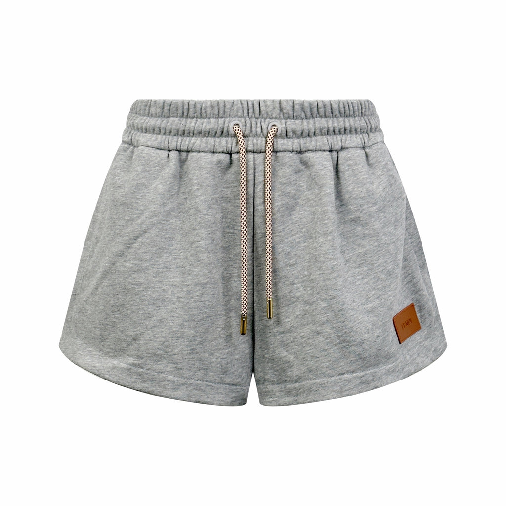 2026 Women's FF Leather Embroidered Shorts (EE445)