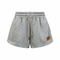 2026 Women's FF Leather Embroidered Shorts (EE445)