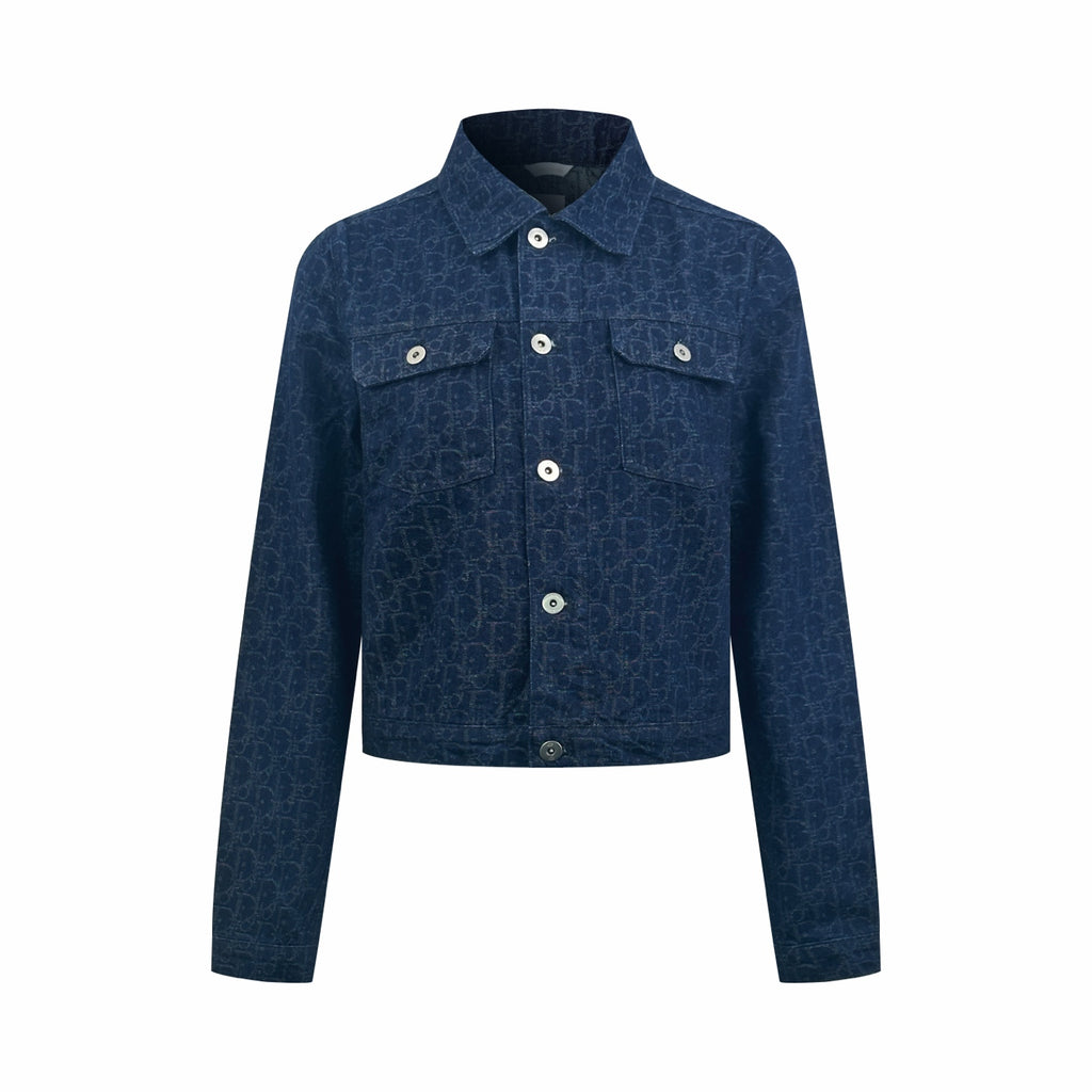 2026 Women's CD Full-Print Denim Jacket (DD140)