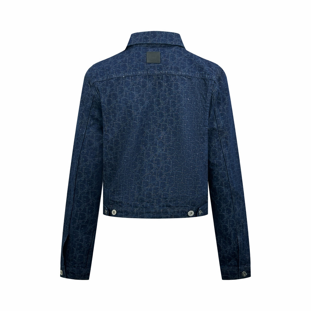 2026 Women's CD Full-Print Denim Jacket (DD140)