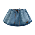 2026 Women's MM Logo Denim Short Skirt (EE432)