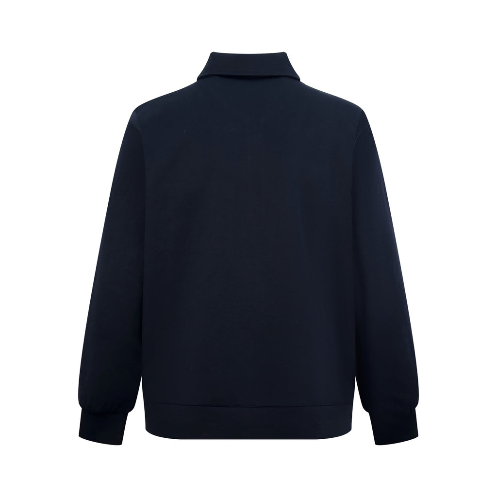 2026 New Model Leather-embossed Logo Half-Zip Jacket (AA664-A90)