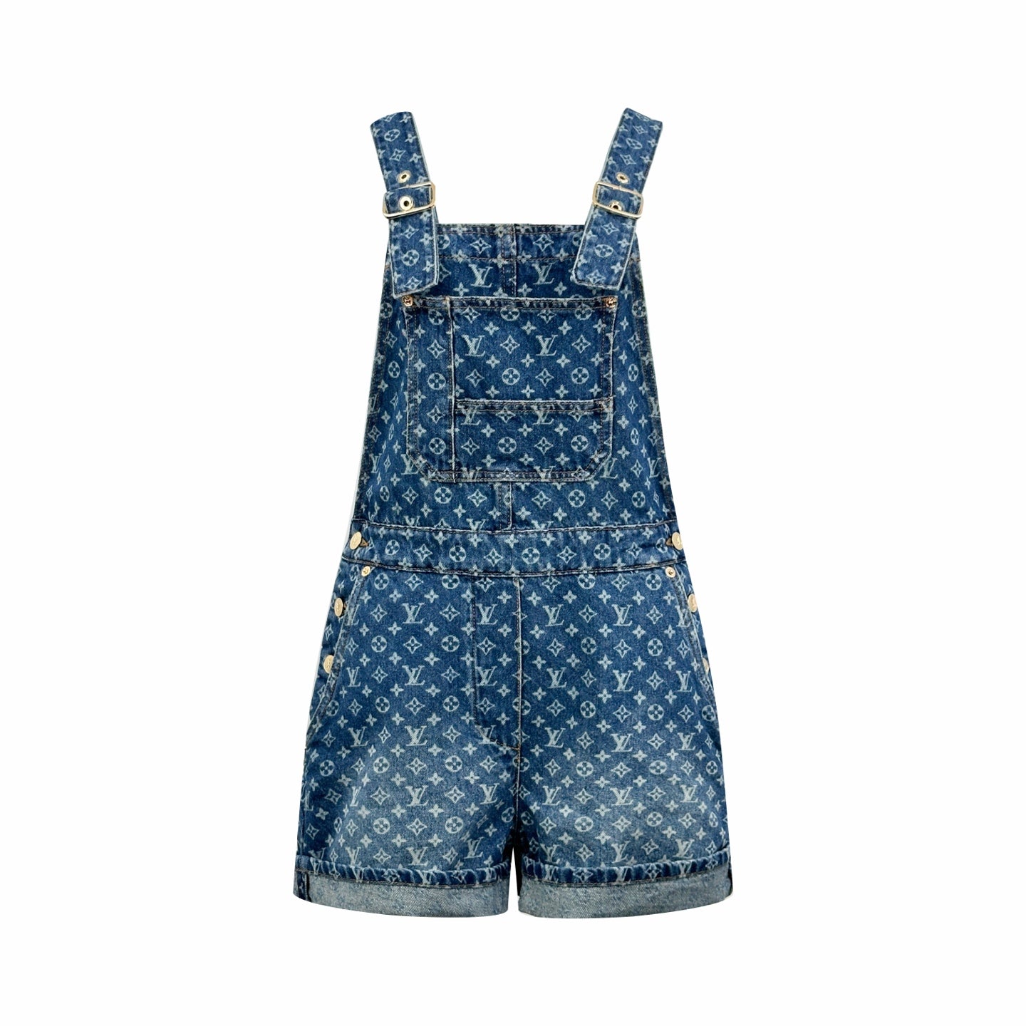 2026 Women's LY Full-Print Denim Overalls (EE441)