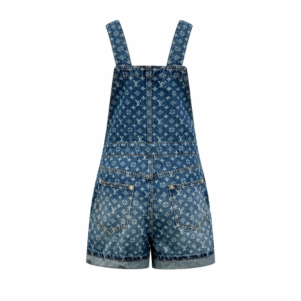 2026 Women's LY Full-Print Denim Overalls (EE441)