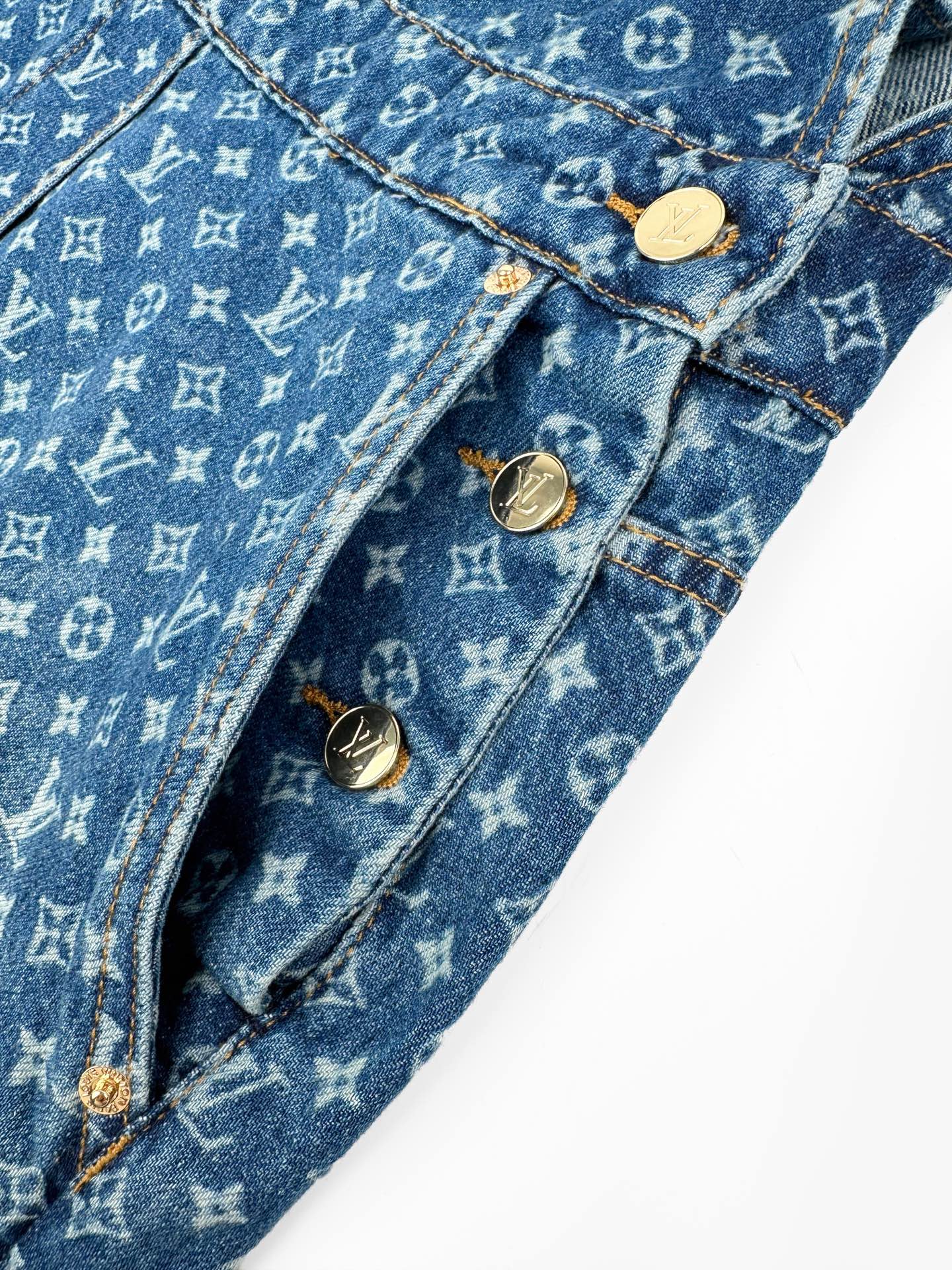 2026 Women's LY Full-Print Denim Overalls (EE441)