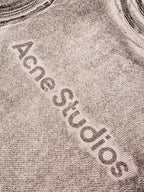 2026 Women's Acn Fake Two-Piece Logo Print Long-Sleeved (EE428)