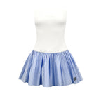 2026 Women's MM Logo Checkered Dress (FF774)