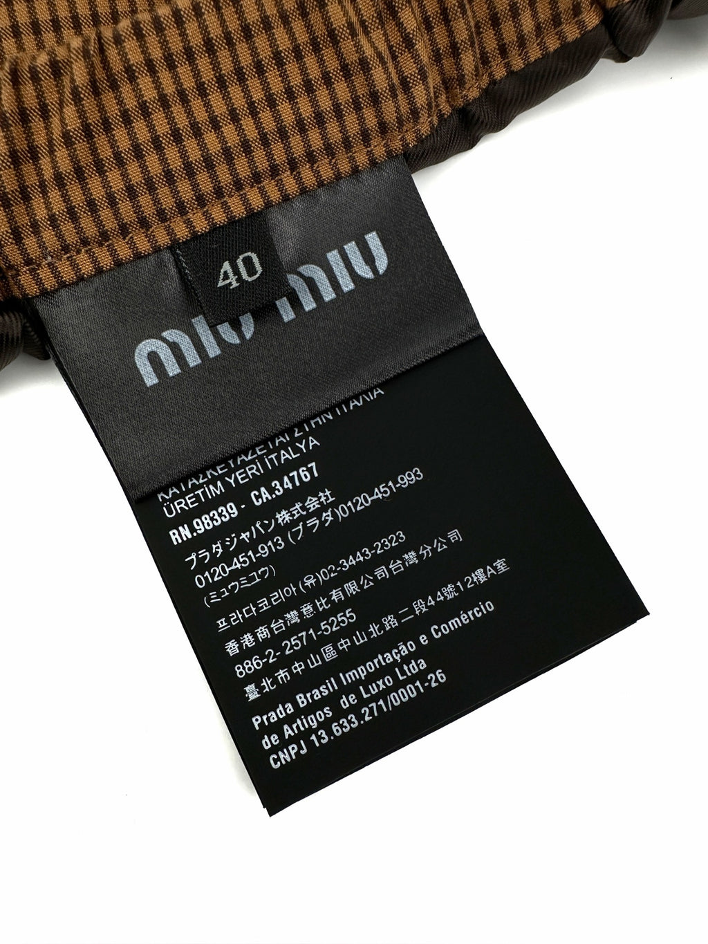 2026 Women's MM Logo Checkered Short Dress (FF768)