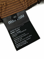 2026 Women's MM Logo Checkered Short Dress (FF768)