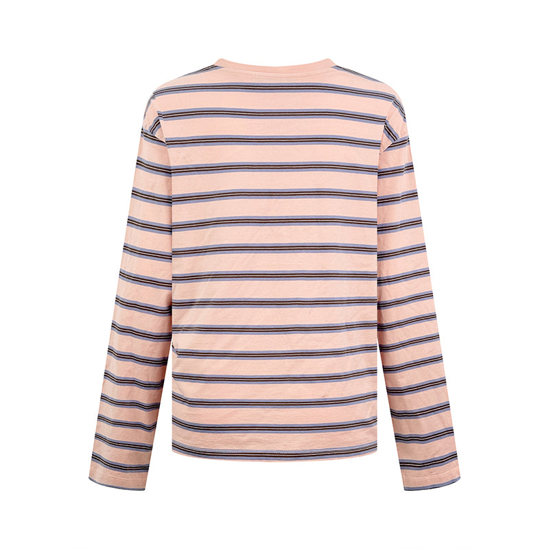 2026 Women's Triangle Brand Logo Striped Long-Sleeved (FF790)