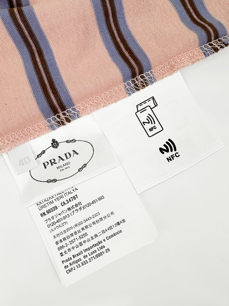 2026 Women's Triangle Brand Logo Striped Long-Sleeved (FF790)