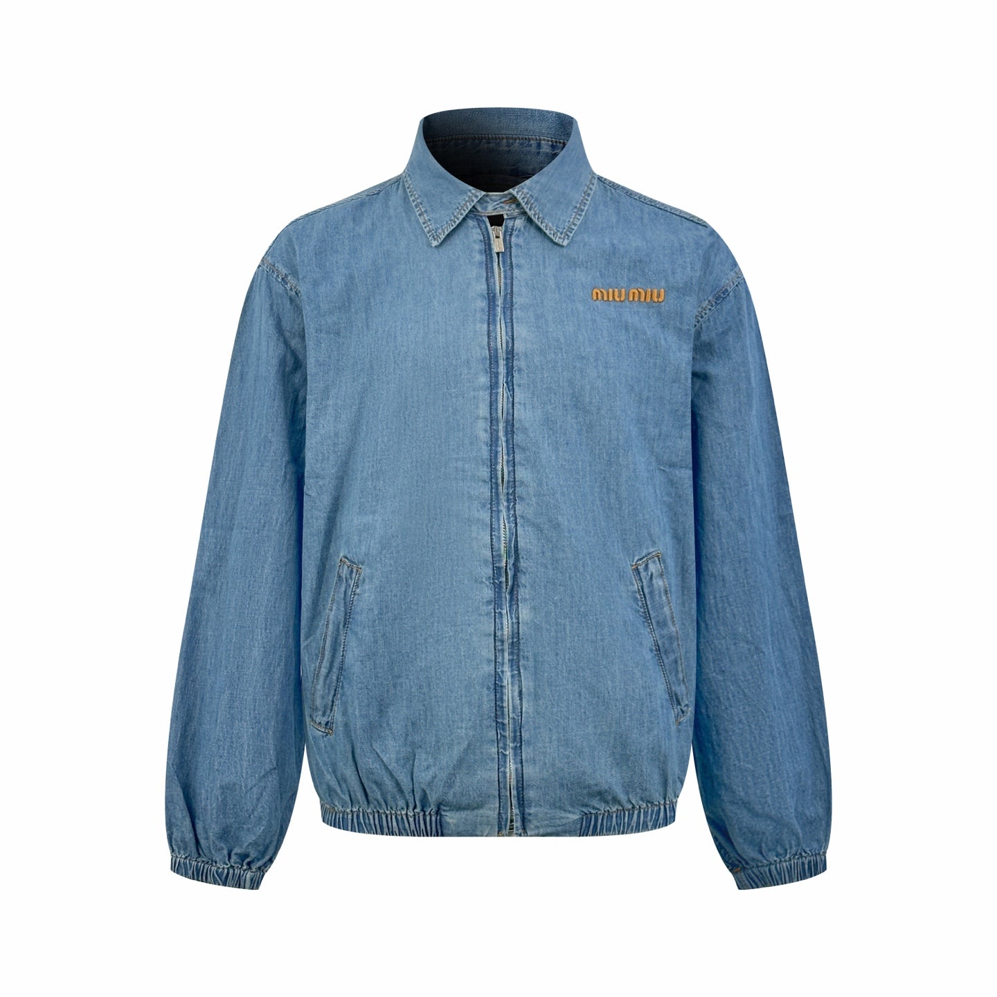 2026 Women's MM Embroidered Logo Denim Jacket (EE433)