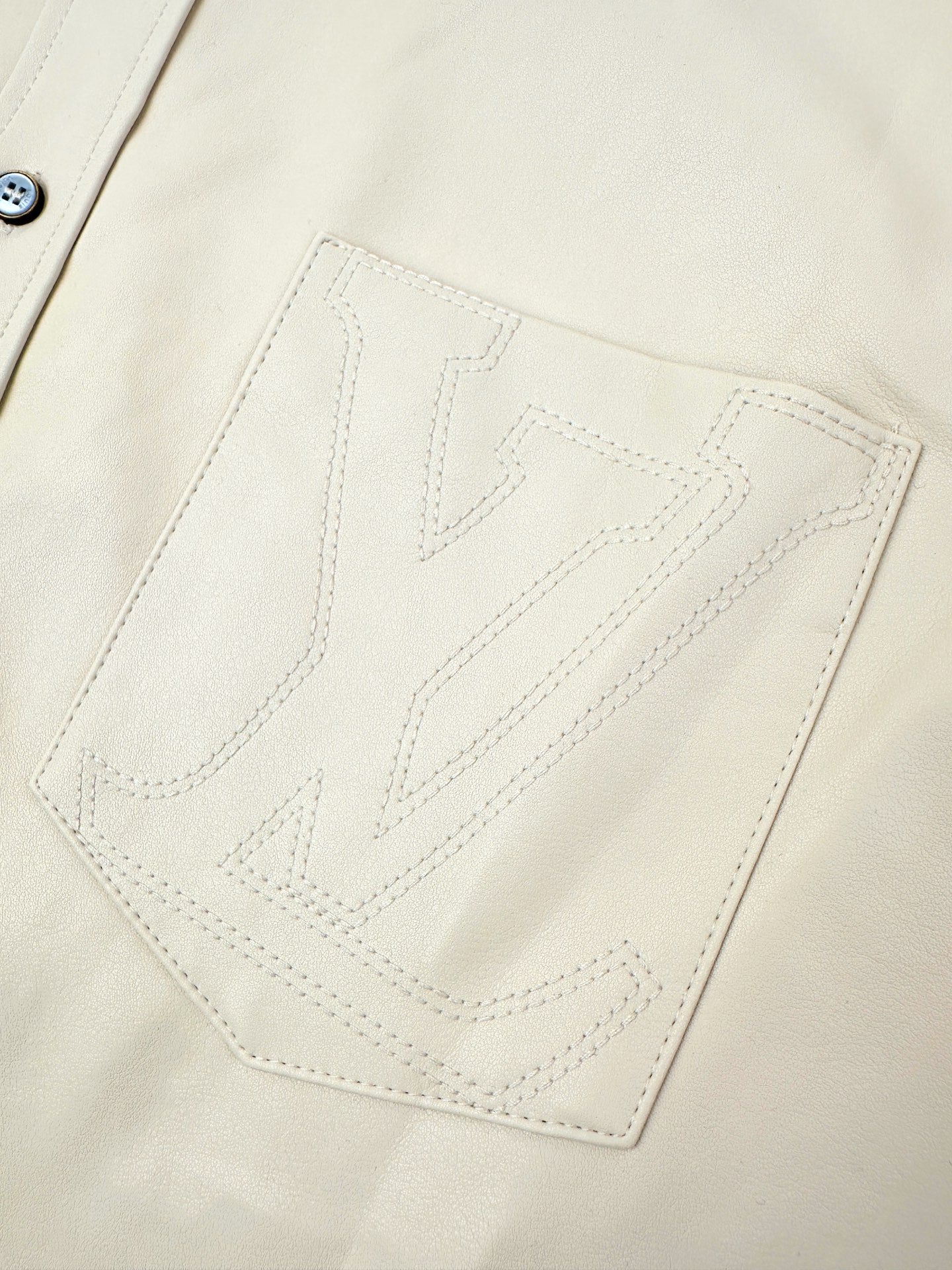 2026 New Model LY Logo Embroidered Single-Button Leather Jacket (AA663-B80)