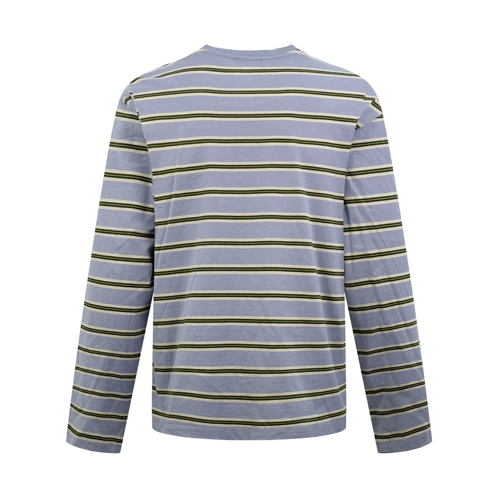 2026 New Model Triangle Brand Embroidered Striped Long-Sleeve Shirt (CC7006-A70)