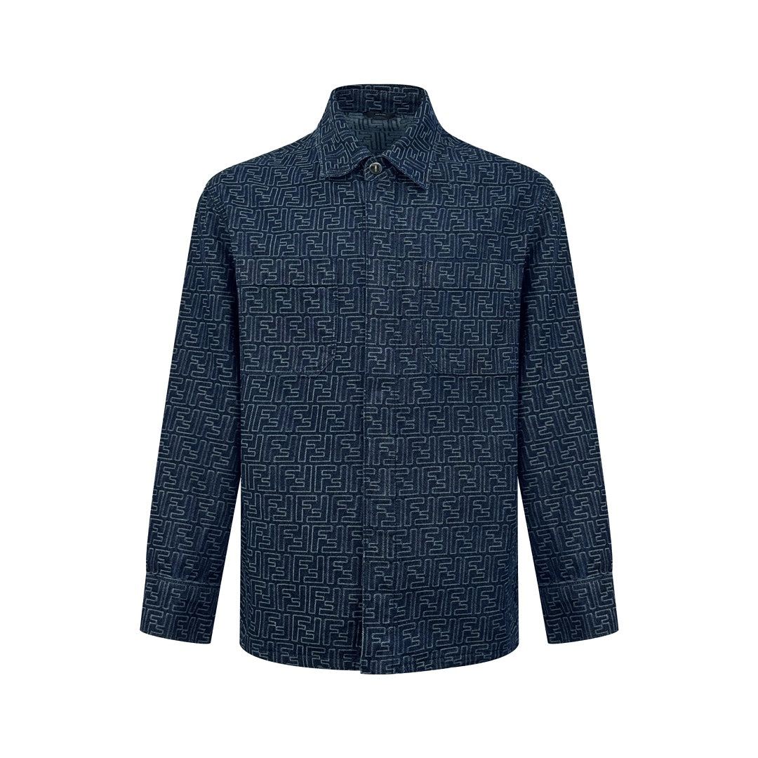 2026 New FF Plaid Denim Jacket (25322-B70)