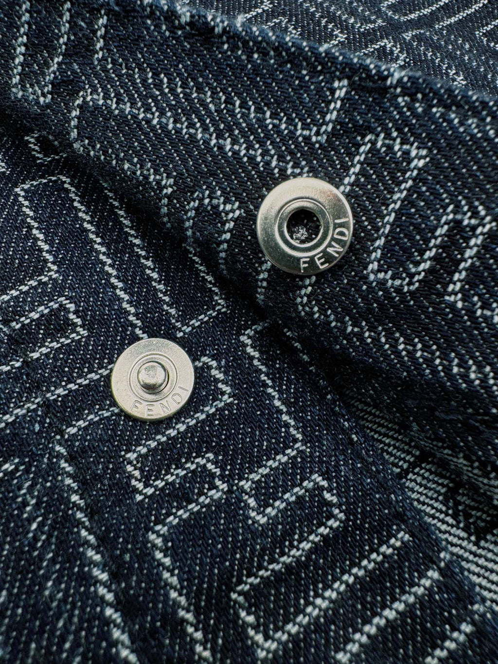 2026 New FF Plaid Denim Jacket (25322-B70)