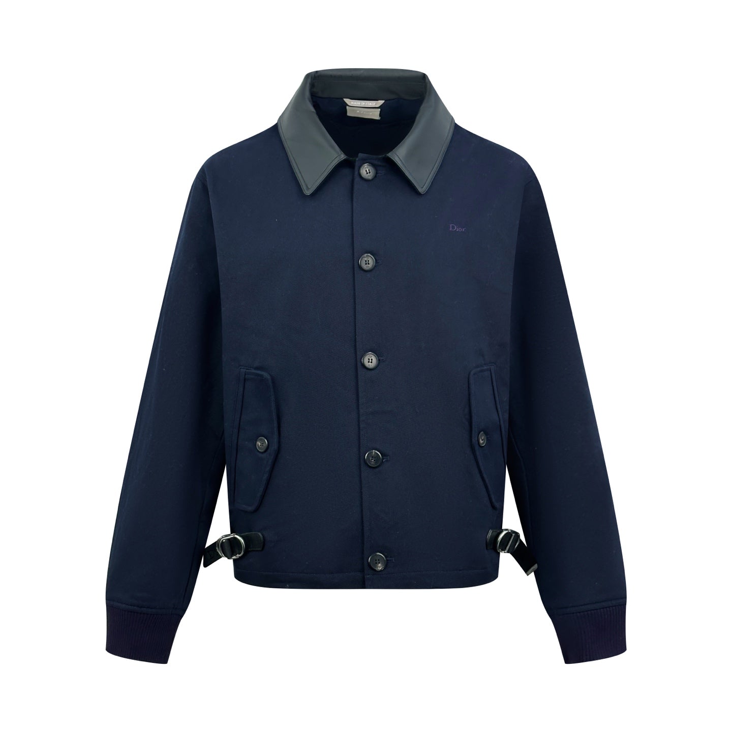 2026 New Model CD Embroidered Snapback Leather Collar Jacket (AA665-C10)