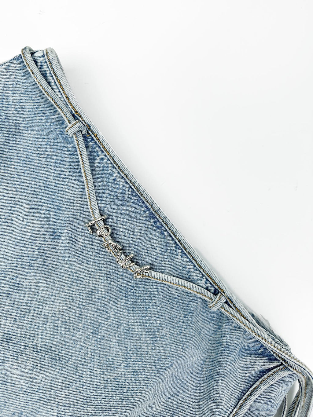 2026 Women's Way Letter Metal Denim Short Skirt (FF792)