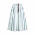 2026 Women's Triangle Brand Triangle Pattern Pleated Long Dress (FF770)
