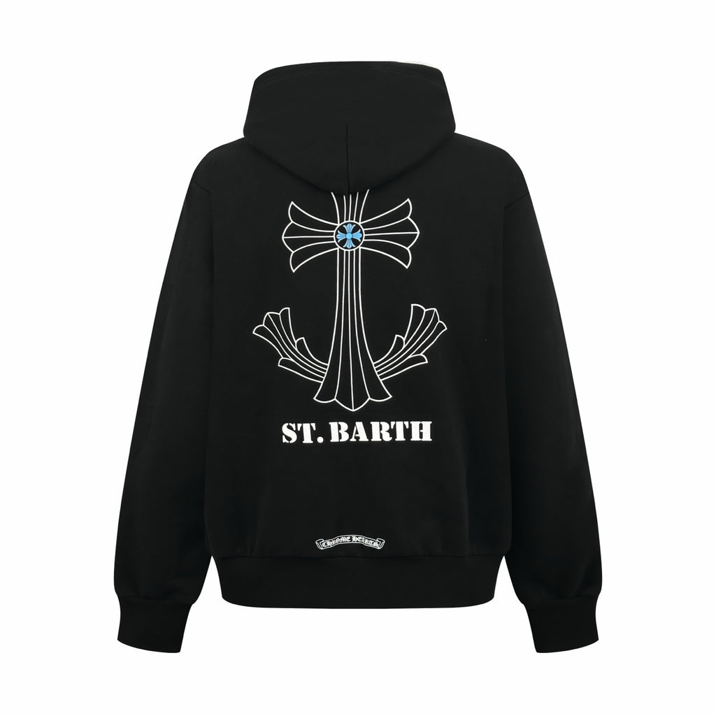 2026 Women's CH Cross-Design Printed Hooded Sweatshirt (DD158)