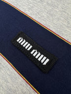 2026 Women's MM Logo Striped Hooded Coat (DD155)