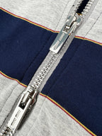 2026 Women's MM Logo Striped Hooded Coat (DD155)