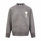 2026 New Model Heart A Heart Patterned Round-neck Sweater (25374-B15)