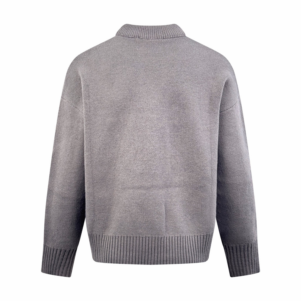 2026 New Model Heart A Heart Patterned Round-neck Sweater (25374-B15)