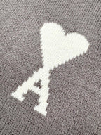 2026 New Model Heart A Heart Patterned Round-neck Sweater (25374-B15)
