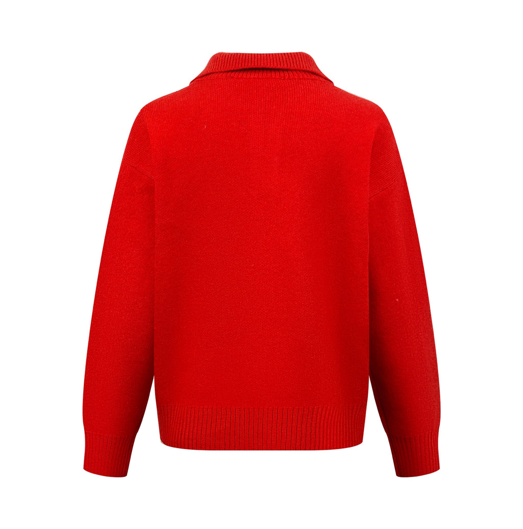 2026 New Model Heart A Heart Patterned Knitted Polo Shirt (AA648-B25)