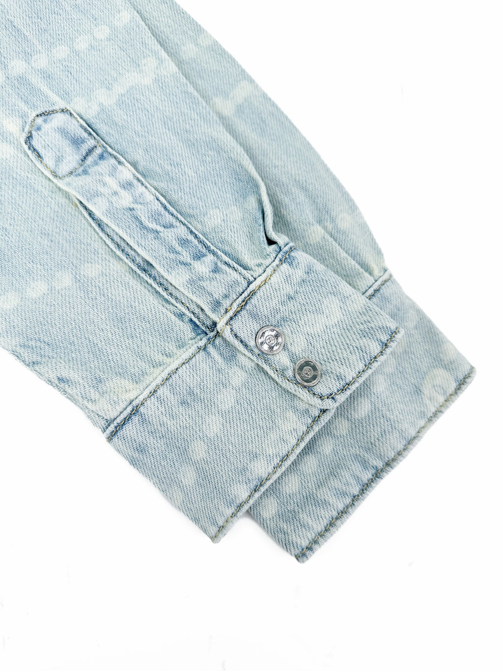2026 Women's CC Logo Washed Denim Pearl Shirt (FF805)
