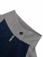 2026 Women's MM Logo Check Pattern Zip-Up Coat (FF797)