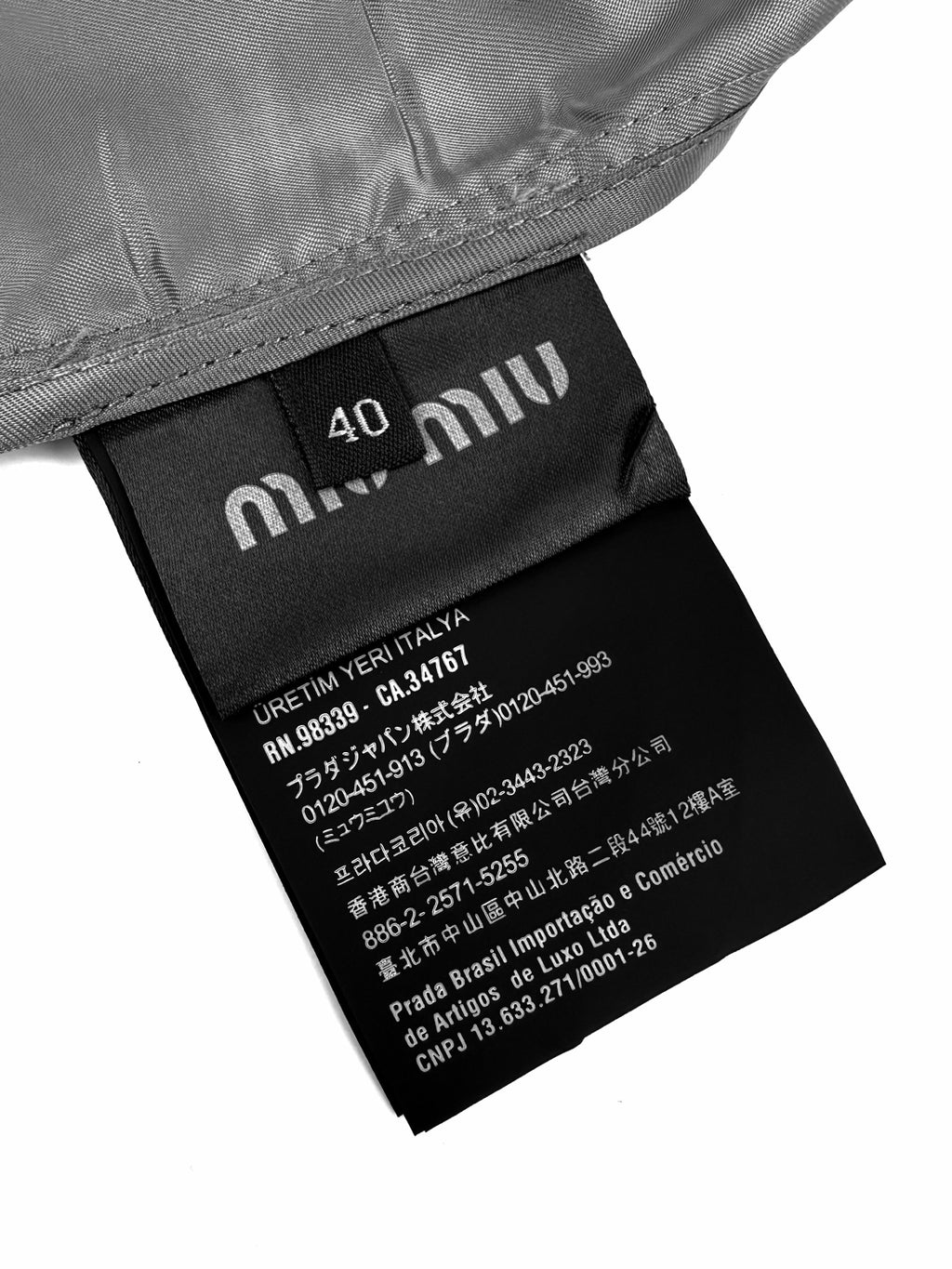 2026 Women's MM Logo Check Pattern Zip-Up Coat (FF797)