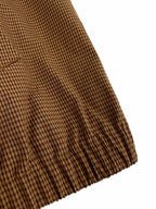 2026 Women's MM Logo Check Pattern Zip-Up Coat (FF800)