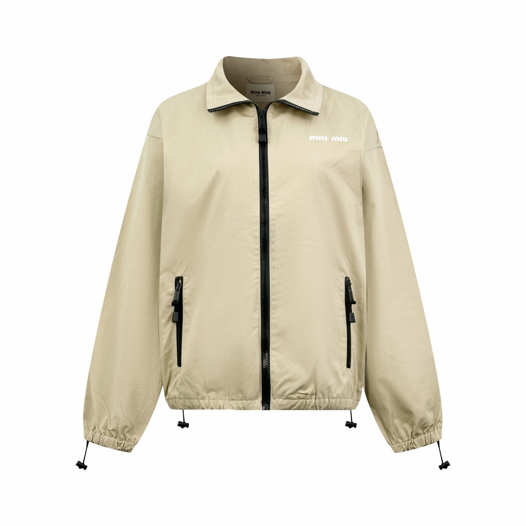 2026 Women's MM Logo Zipper Coat (FF806)