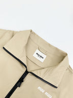 2026 Women's MM Logo Zipper Coat (FF806)
