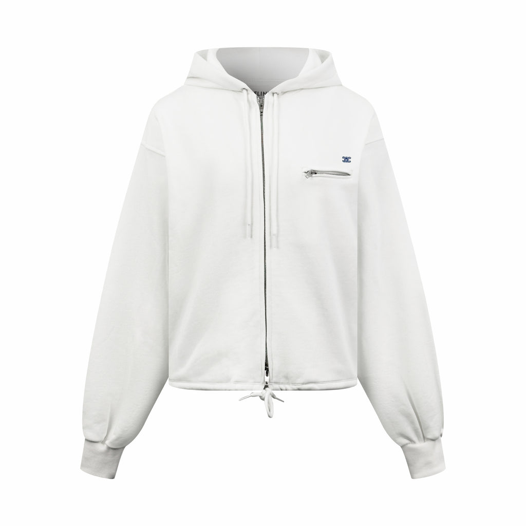 2026 Women's Ce Logo Embroidered Zipper Coat (FF795)
