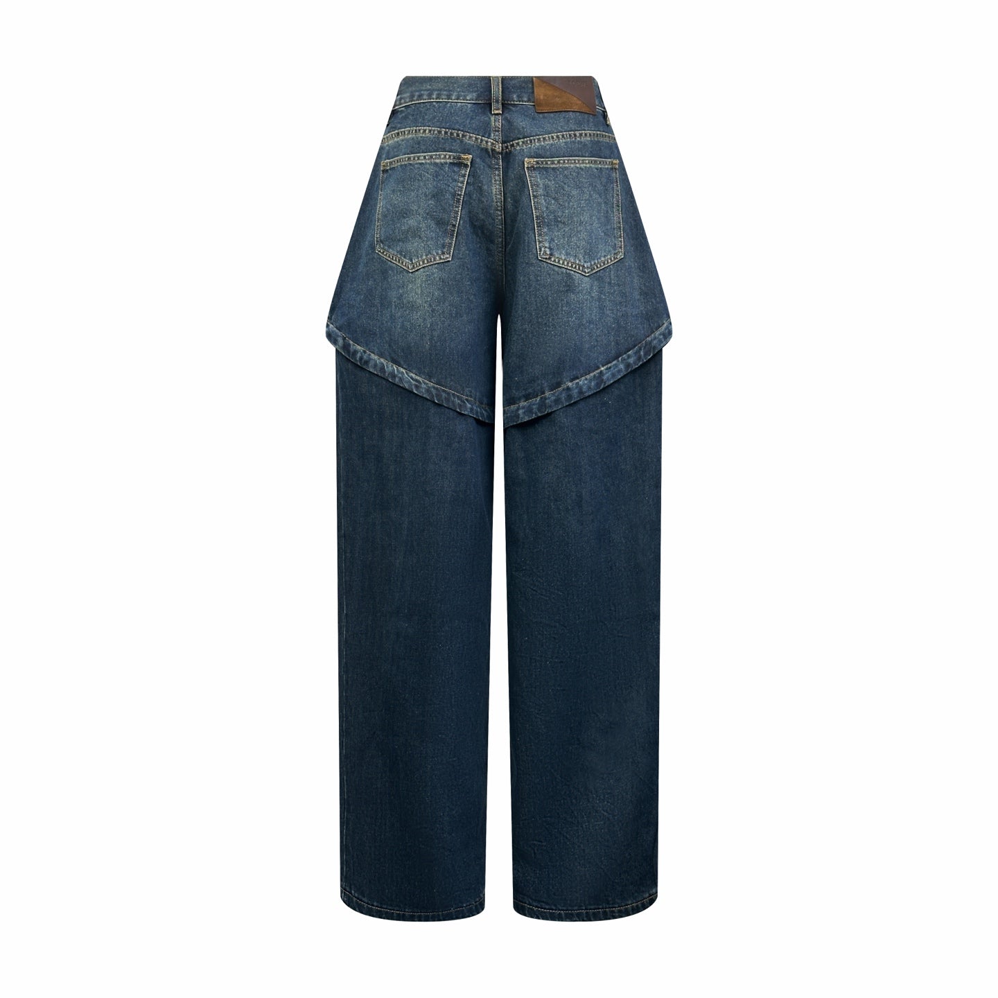 2026 Women's Way Leather Asymmetric Jeans (DD178)
