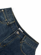 2026 Women's Way Leather Asymmetric Jeans (DD178)