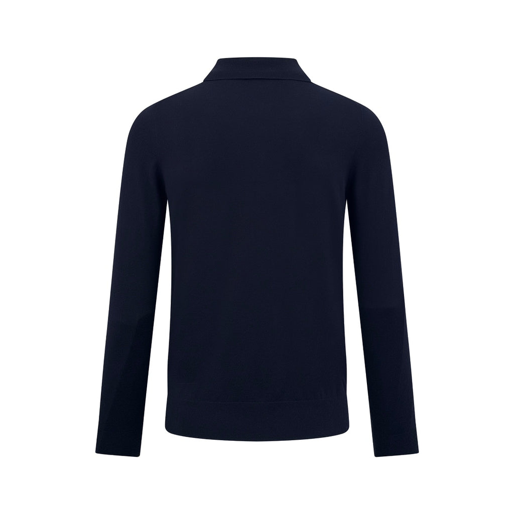 2026 New Model Triangle Brand Embroidered Zipper Long-Sleeved Polo Shirt (25317-B20)