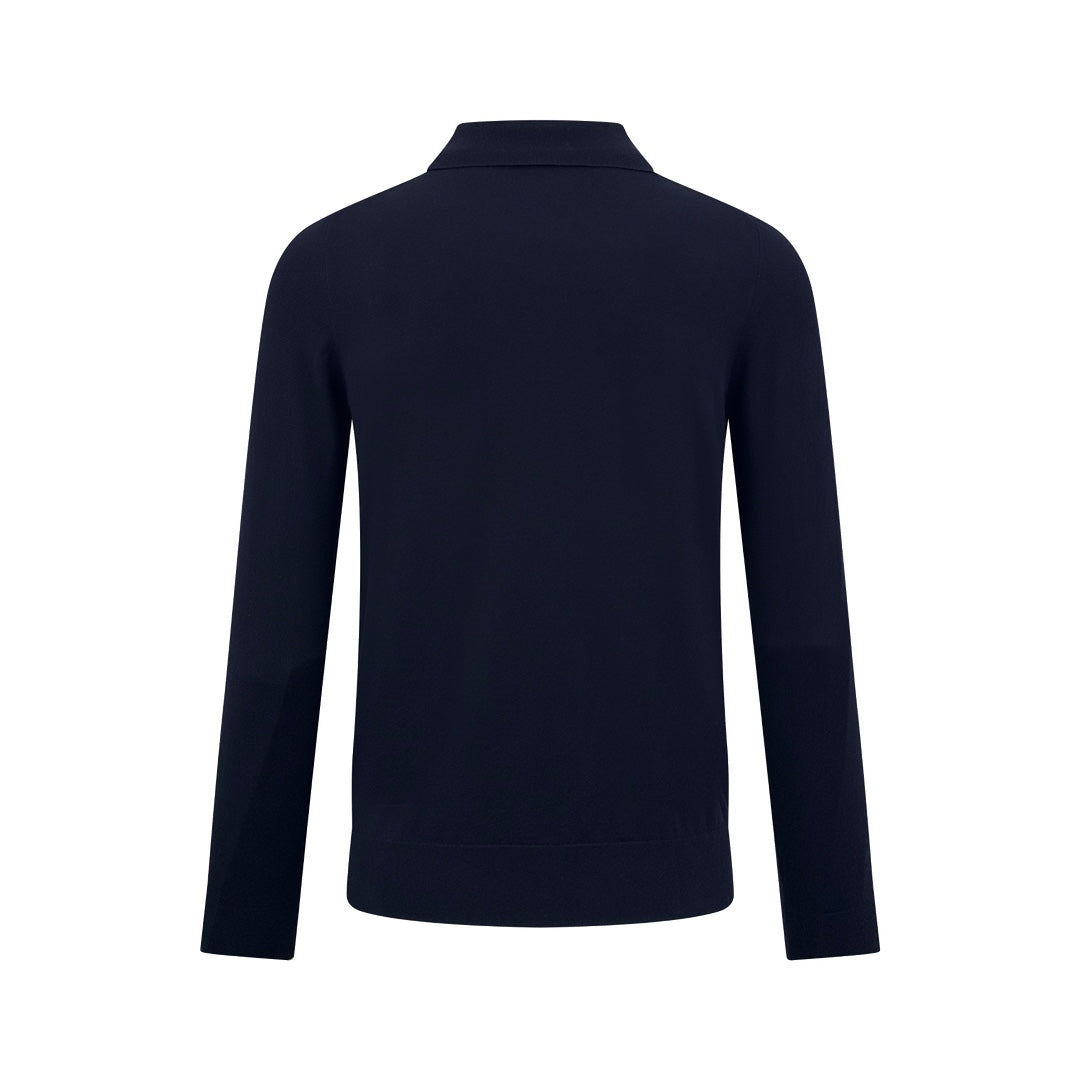 2026 New Model Triangle Brand Embroidered Zipper Long-Sleeved Polo Shirt (25317-B20)