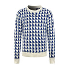2026 New Style CD Embroidered Peacock Pattern Plaid Knitted Sweater (AA640-B40)