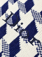 2026 New Style CD Embroidered Peacock Pattern Plaid Knitted Sweater (AA640-B40)